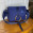 Bolsa Maternidade Louise Mini Glam Linho Azul Marinho com Fita Azul Marinho