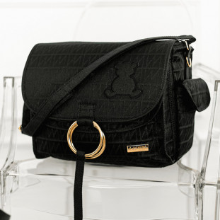 Bolsa Maternidade Louise Origem Lurex Preto 