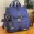 Mochila Maternidade 2 em 1 Glam Linho Azul Marinho com Fita Azul Marinho