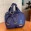 Frasqueira de Maternidade Térmica Glam Linho Azul Marinho com Fita Azul Marinho