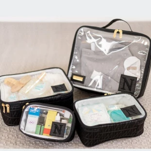Kit Necessaires Cristal Linho